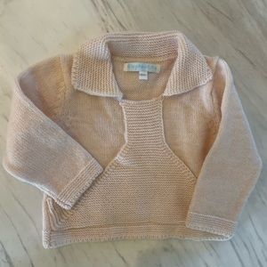 Elephantito girls 6mo light pink sweater- very soft- 15% Alpaca